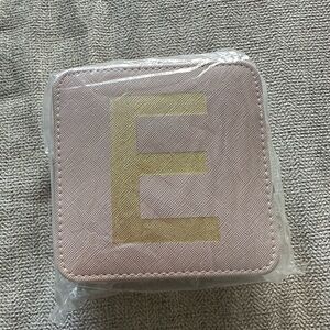NWT - Initial Zip Square Jewelry Box